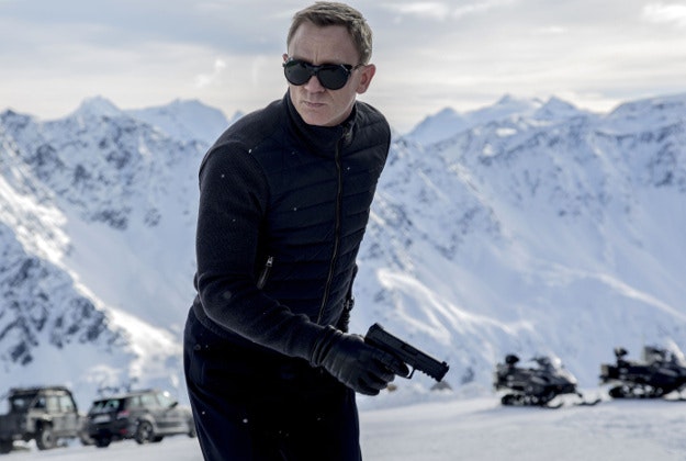 Actor Daniel Craig as James Bond in Spectre in Austria
