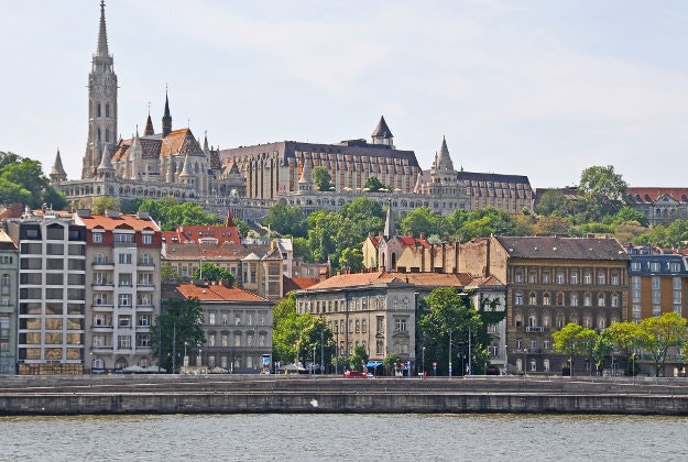 The city of Budapest, Hungary.