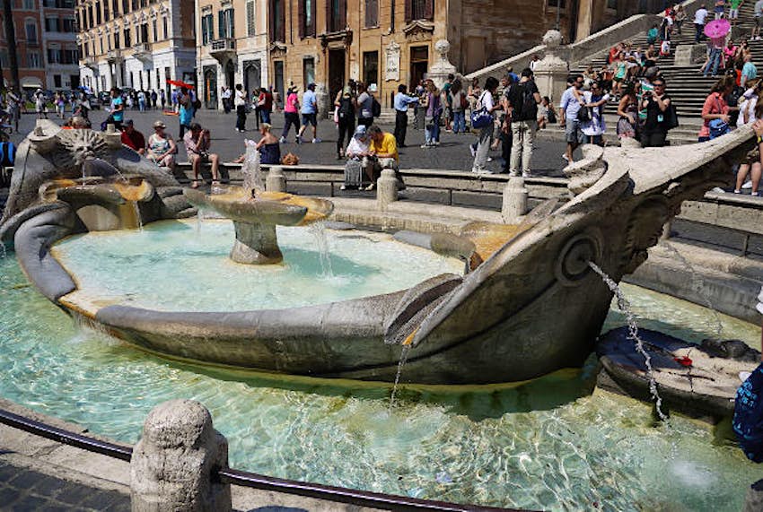 Travel News - Fontana della Barcaccia The Fontana della Barcaccia.