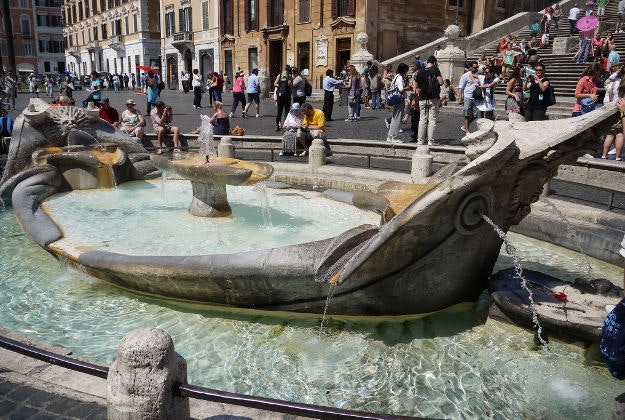 The Fontana della Barcaccia.