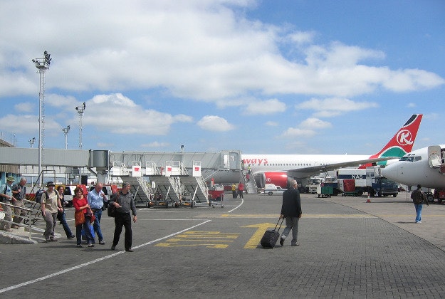 Nairobi’s Jomo Kenyatta International Airport.