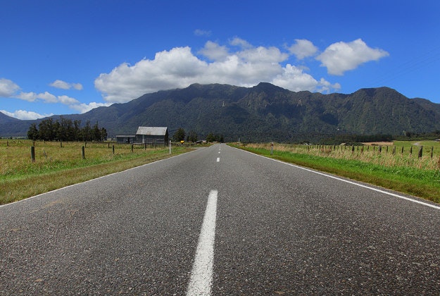 A road running through New Zealand's west coast.