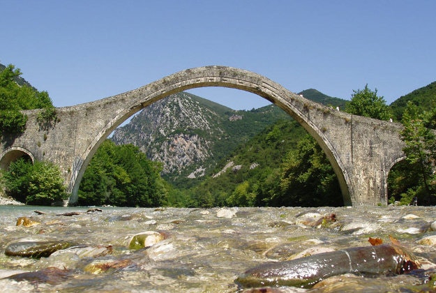 Greece's historic  Plaka bridge.