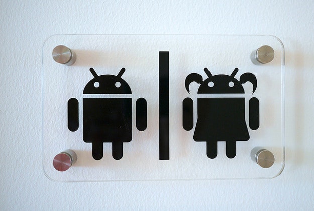Toliet sign, Stockholm, Sweden.