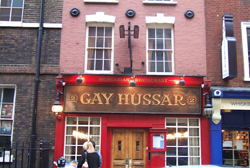 Travel News - gay1 The Gay Hussar restaurant in London