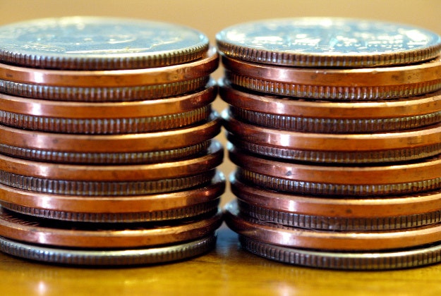A collection of coins