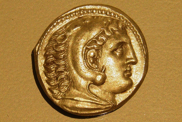 A silver tetradrachm of Alexander the Great