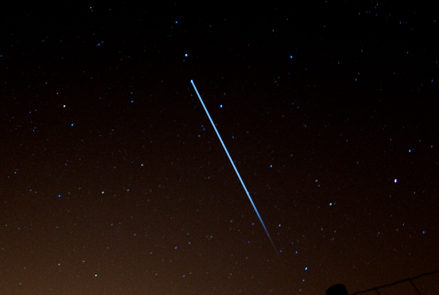 The International Space Station from Earth.