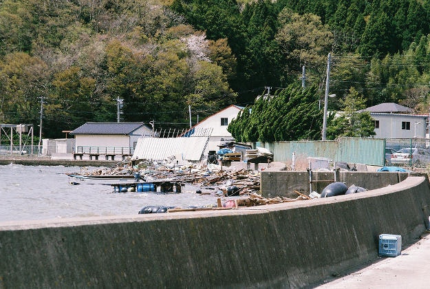 Devastation in Tōhoku after the 2011 earthquake and tsunami.