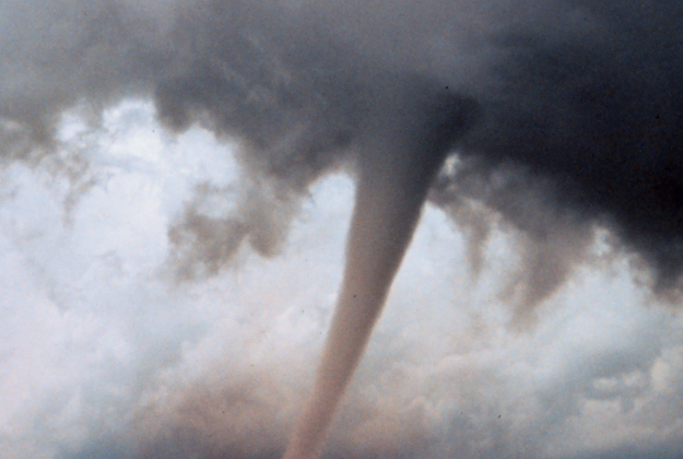 A tornado hitting Oklahoma in 2010.