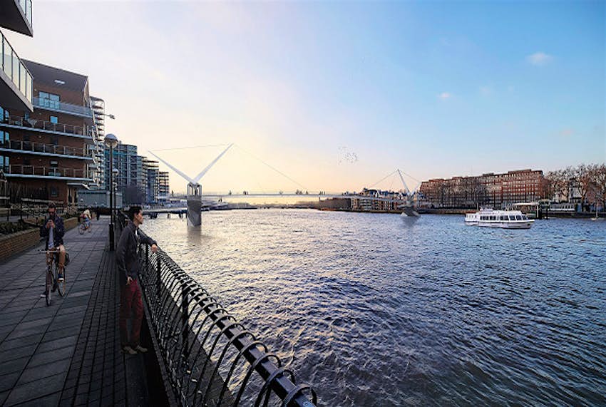 Travel News - pimlico1 Wandsworth Council launched a competition for a new pedestrian/cycle bridge between Nine Elms and Pimlico