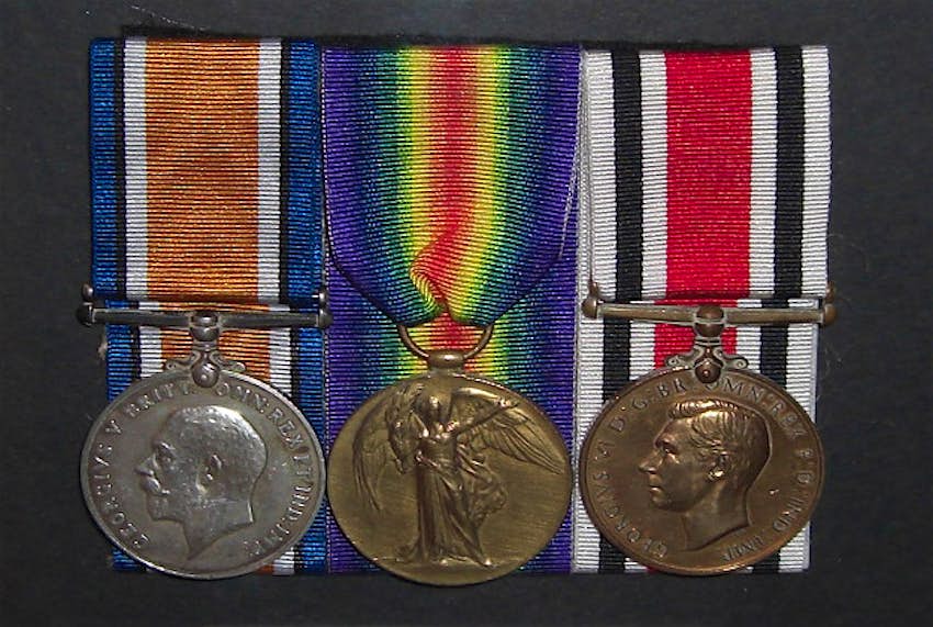 Travel News - victory1 A British Victory Medal (centre), one of which was found near Blackfriars Bridge, London last week