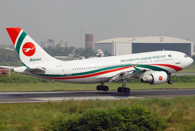 Biman Bangladesh airline.