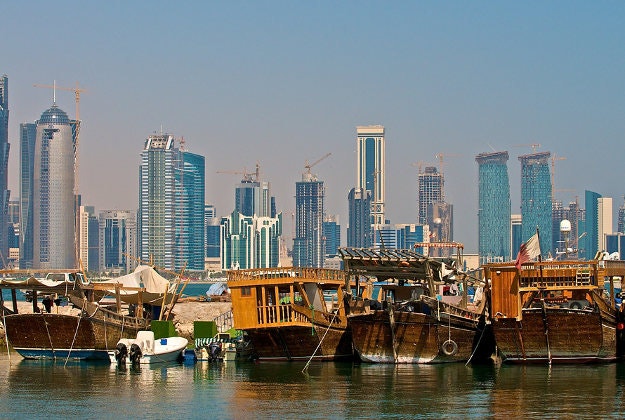 Doha skyline.