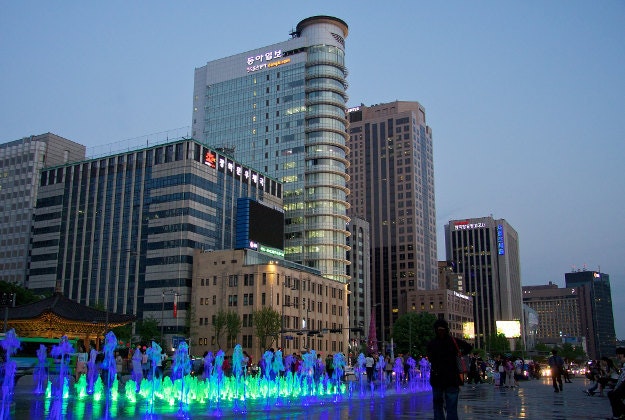 Downtown Seoul.