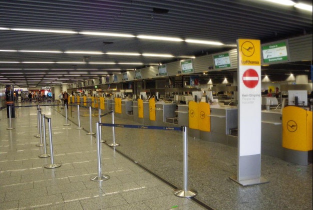 Frankfurt Airport forced to cancel flights due to Storm Niklas.