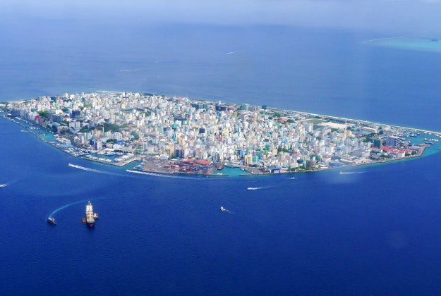 Malé, the capital of the Maldives.