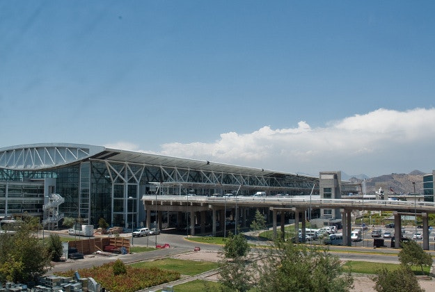 Santiago airport, Chile.
