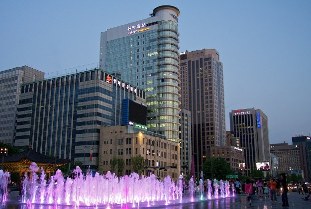 Downtown Seoul.