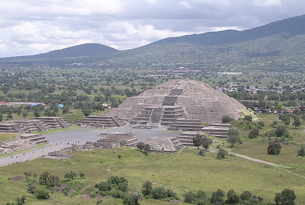 Pyrmaid at Teotihuacan, Mexico.