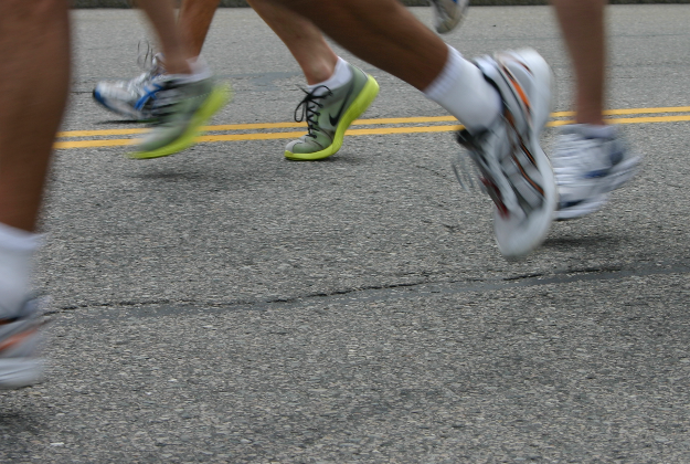 Marathon runners at a previous Boston Marathon.
