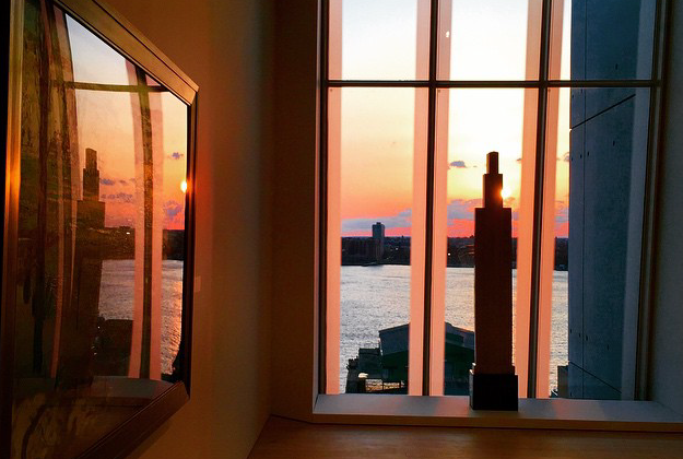 Sunset from the new Whitney Museum.