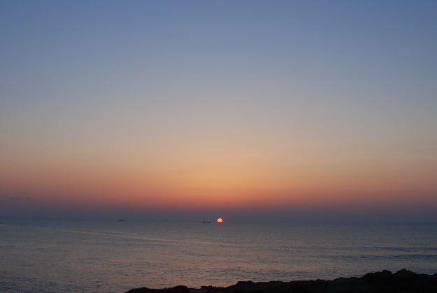 The view out to sea from Choshi, Japan.