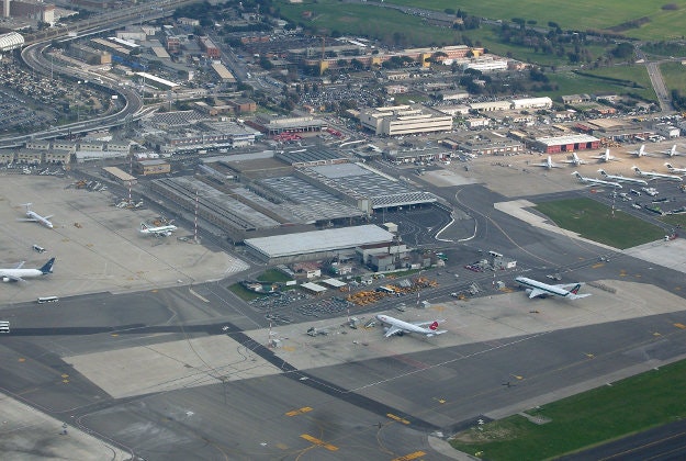 Fiumicino airport, Rome.