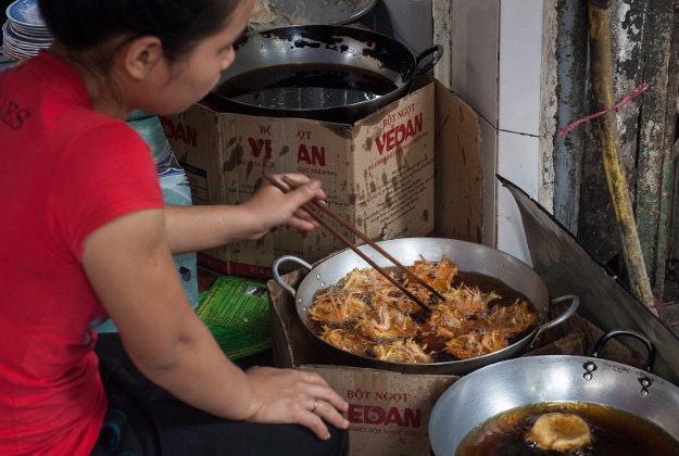 Street food in Hanoi.