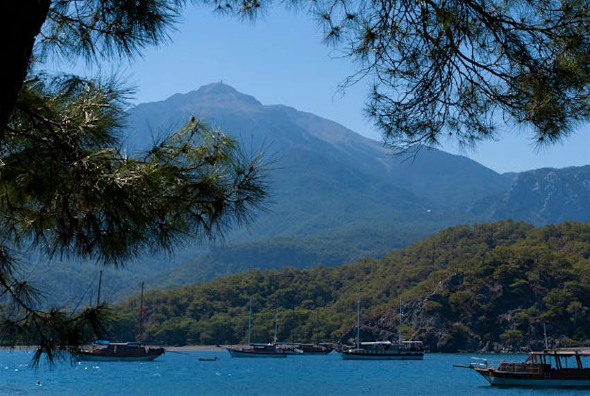 Travel News - Lycian port of Phaselis The port of Phaselis.