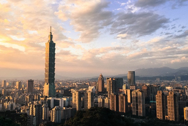 A view over Taipei city.