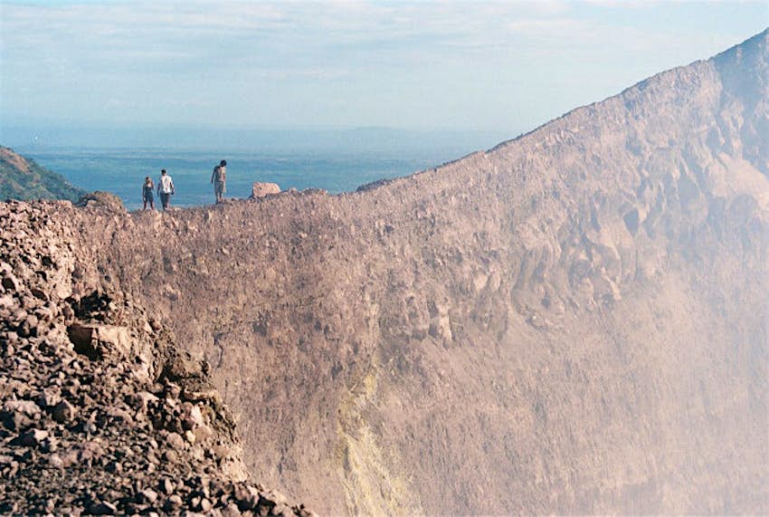 Travel News - Telica volcano Telica volcano crater.