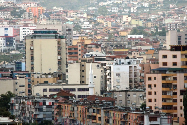 The city of Tirana, Turkey.