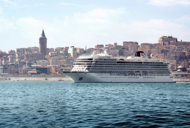 The Viking Star sailing in Istanbul.