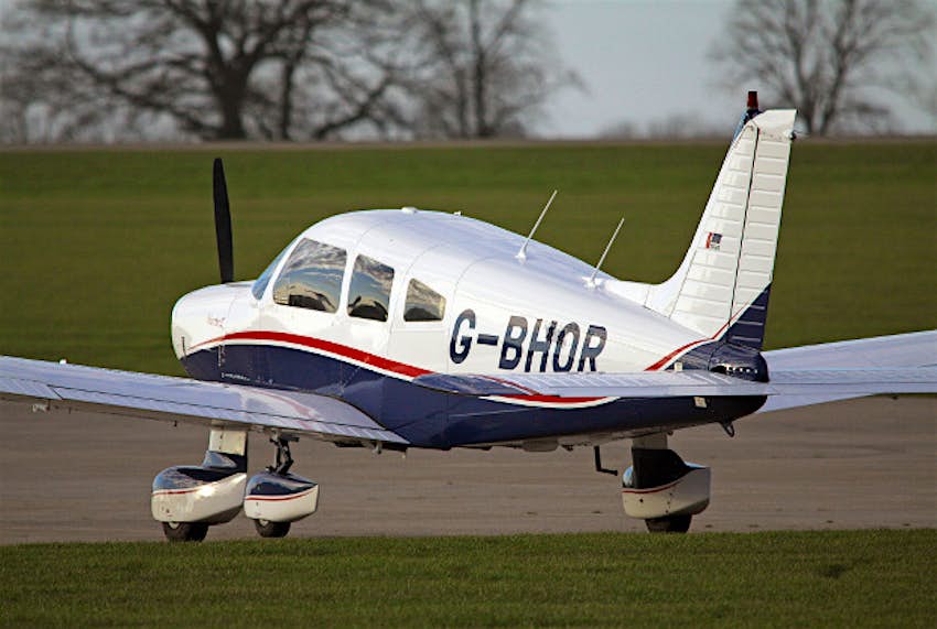 Travel News - piper1 Light Piper aircraft taken from airport in Las Vegas