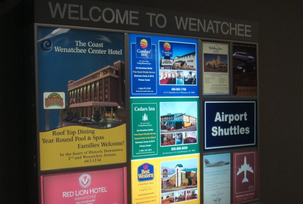 Wenatchee Airport known by the code EAT.