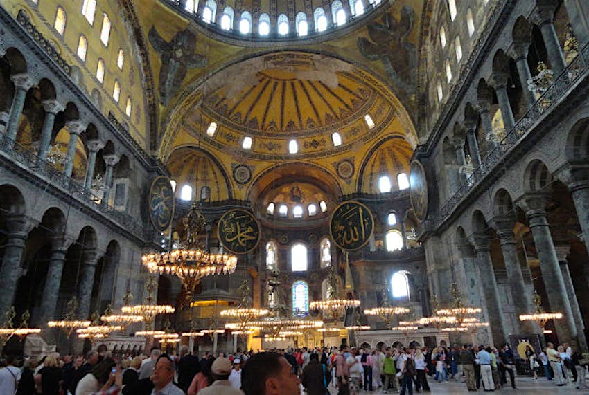 Travel News - Aya Sofya Inside Istanbul's Aya Sofya.