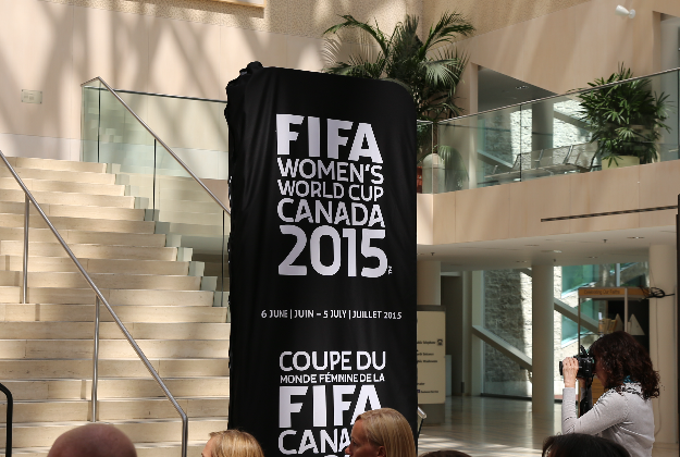 The Press launch of the 2015 FIFA Women's World Cup.