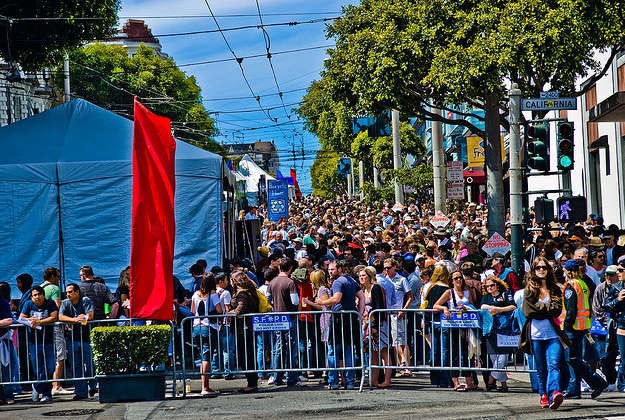 Crowds at the San Francisco Jazz Festival, 2007.