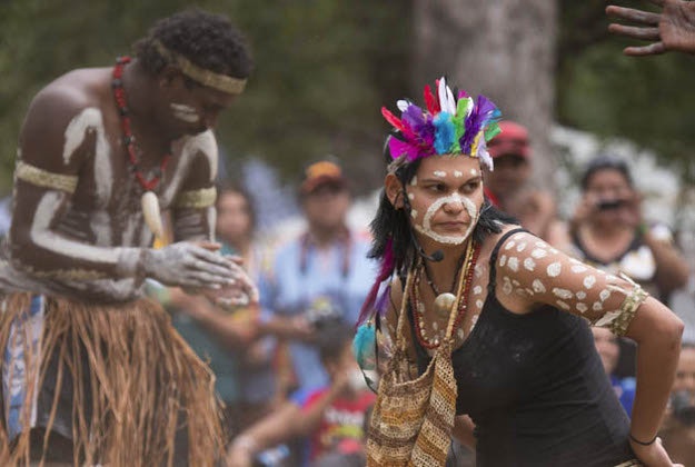 Participants at the Laura Aboriginal Dance festival. Image courtesy of Laura Aboriginal Dance Festival