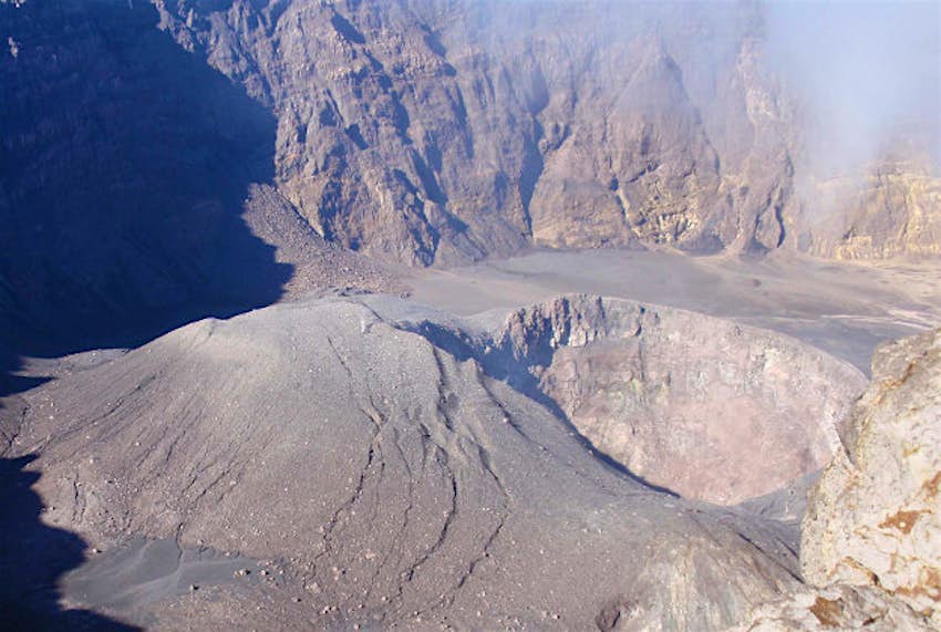 Travel News - Mount Raung A crater of Mount Raung.