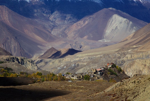 A village in Jharkot, Nepal.