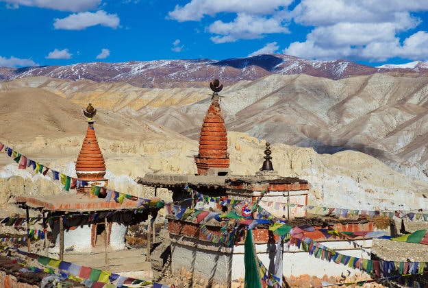The outskirts of Lo Manthang, Nepal.