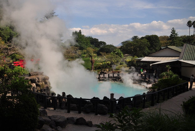 An Japanese onsen.