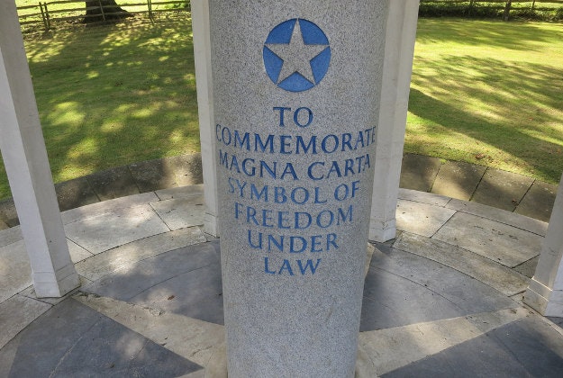 A commemoration of the Magna Carta in Runnymede.