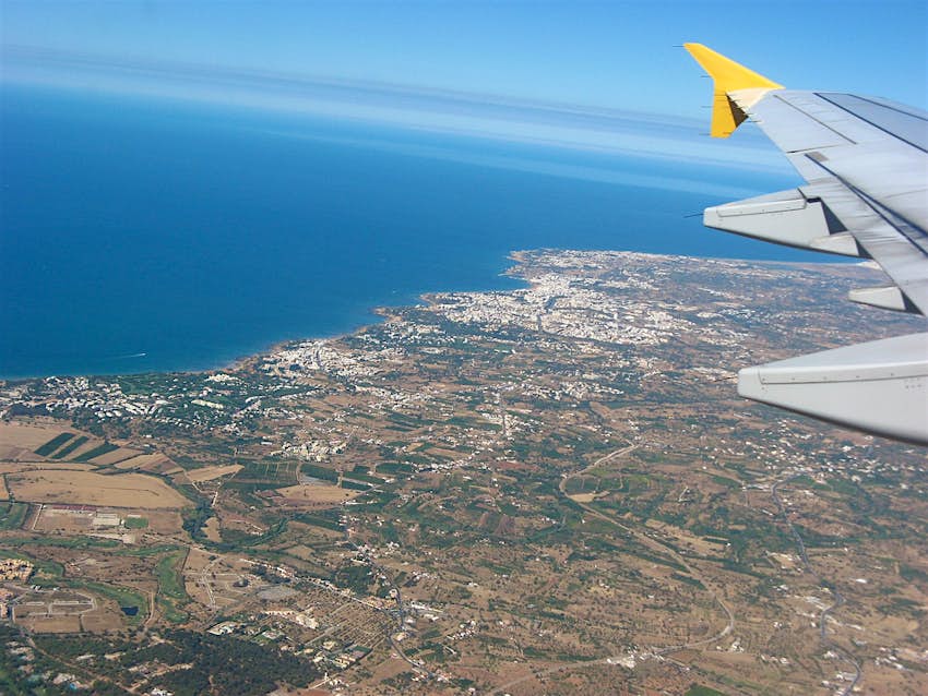 Travel News - 9592415298_9200b95dc1_b A view over the Algarve taking off from Faro Airport.