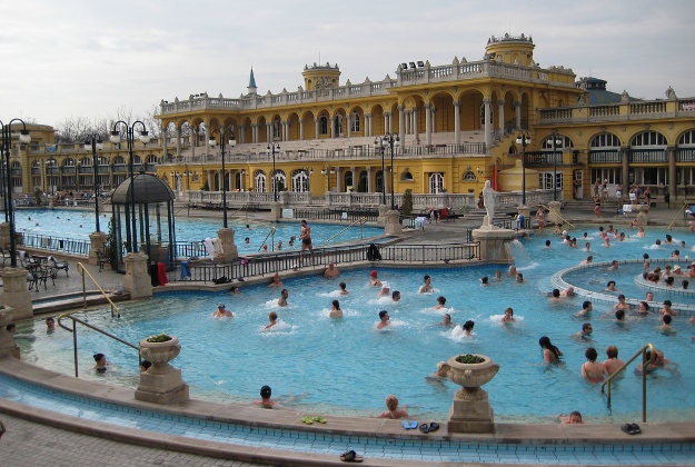 Szechenyi baths, Budapest.