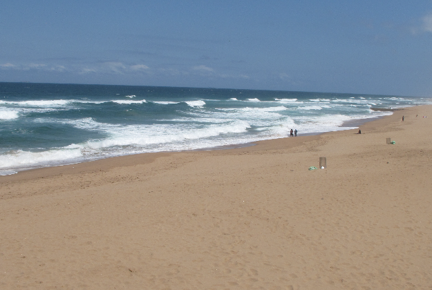Brighton Beach near Durban, South Africa is closed for swimmers.