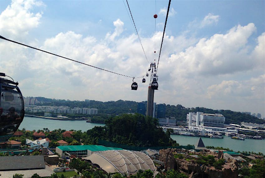 Travel News - Cable car Sentosa Island cable car.