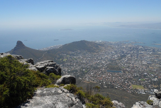 A view of Cape Town from Table Mountain.